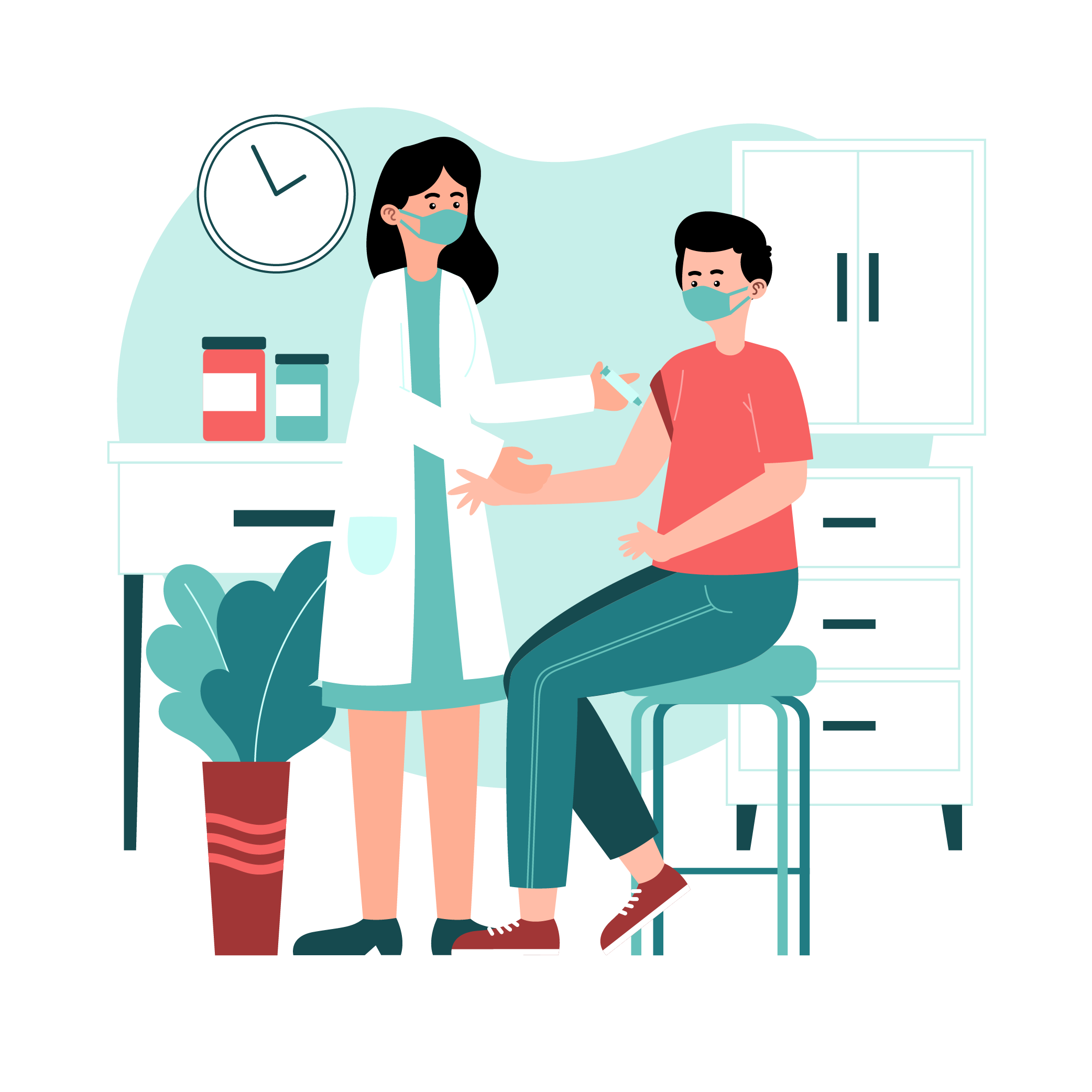 Ilustrasi Dokter dan Pasien